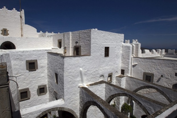 The Monastery of the Apocalyspse of St John, an 11th century monastery where the book of revelation is said to have been ...