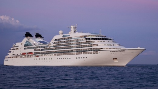 The Seabourn Odyssey at sea.