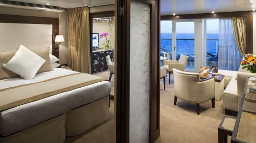 The Seabourn Odyssey penthouse spa suite on Deck 10.