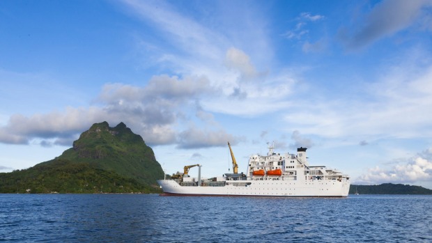 The Aranui 3 travels throughout French Polynesia's Marquesa islands.