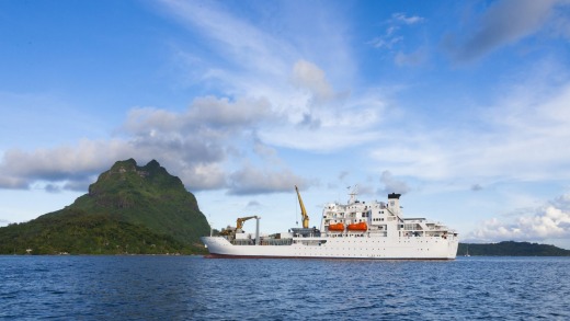 The Aranui 3 travels throughout French Polynesia's Marquesa islands.