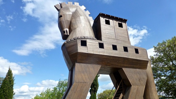 Trojan horse replica, Troy, Turkey.