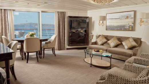 Aft Suite on Seven Seas Mariner.