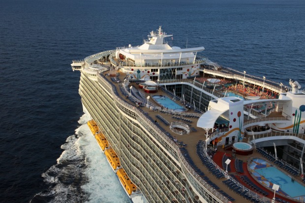 WORLD'S BIGGEST CRUISE SHIP. Allure of the Seas is an unintentional five centimetres longer than Royal Caribbean's ...