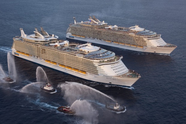 WORLD'S BIGGEST CRUISE SHIP. Allure of the Seas is an unintentional five centimetres longer than Royal Caribbean's ...