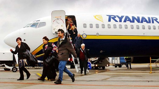 The tarmac walk is a cheaper option to using airbridges for budget carriers.