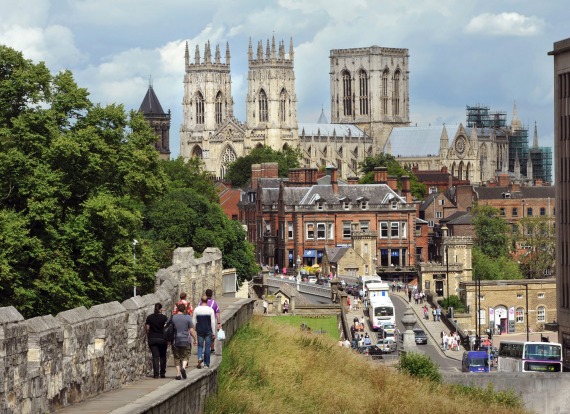 YORK, UK: Mostly medieval and Georgian architecture collide in this well preserved, agreeably small, easily walked city, ...