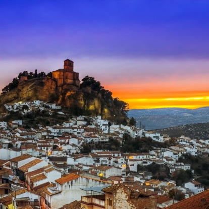 Granada, Spain: The Alhambra palace and fountain-filled gardens surmount a city of street markets, flamenco bars, ...