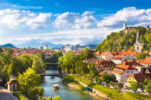 The Slovenian capital Ljubljana -  a 'gem'.