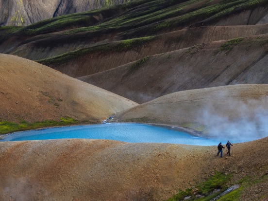 Landmannalaugar Fjallabak Nature Reserve, central Iceland - a country that boasts 'strange and unique scenery'.