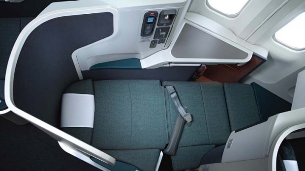 Cathay Pacific business class.