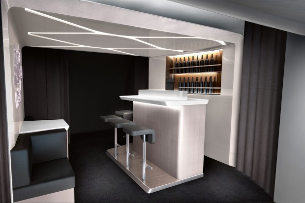 From November 2015, Virgin Australia's Boeing 777 jets will get a revamped business class bar to go with their new ...