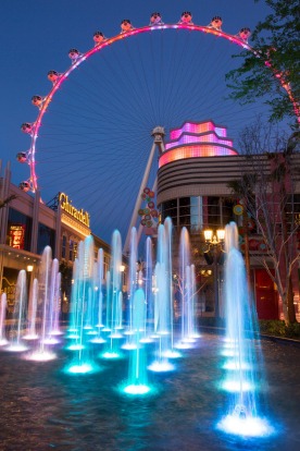 The High Roller ferris wheel at The Linq, Las Vegas, Nevada.