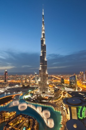 The Burj Khalifa, Dubai.