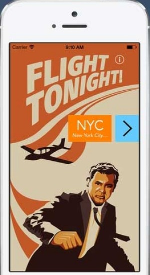 Flight Tonight searches for the cheapest flights available that night or the next morning.