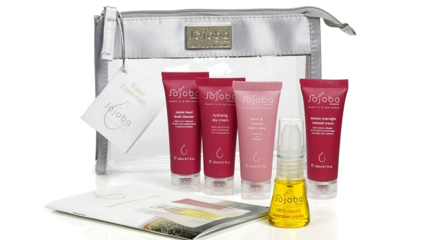 9. Bundle your skincare essentials into one neat bag with the Jojoba Company Travel Essentials Pack. Includes a 15ml ...
