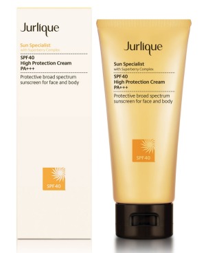 High UVA protection: Jurlique SPF40 sun cream.