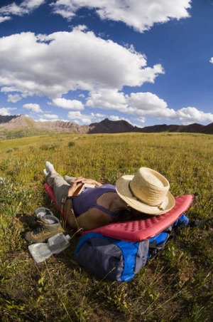 Backpacking in Fridgid Air Pass, Colorado, USA.