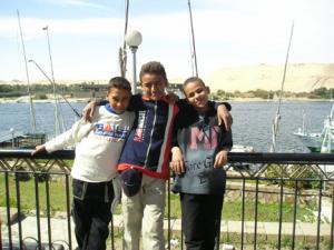 Sassy boys celebrate Bayyam along the Nile