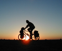 Sunset riding