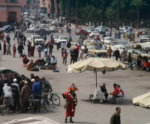 My first glimpse of Djemaa el Fna