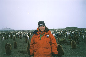 The author amongst penguins