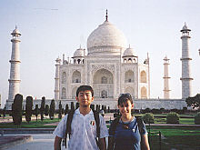 Ida and Emily at the Taj