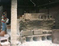 Stone-bricked oven
