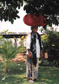 Buy colorful saris from the local people. You'll need them to wear when going to the temples and saris are beautiful mementos of Bali.