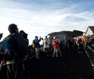 Climbers on the summit