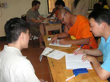 Teaching monks