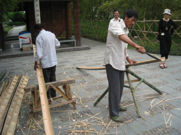 Hollowing Bamboo For Rain Gutters