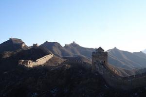 View of Great Wall at Jinshanling, early morning