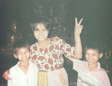 Three Burmese children