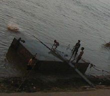 Having a bath doesn't make you any cleaner in a Mekong town