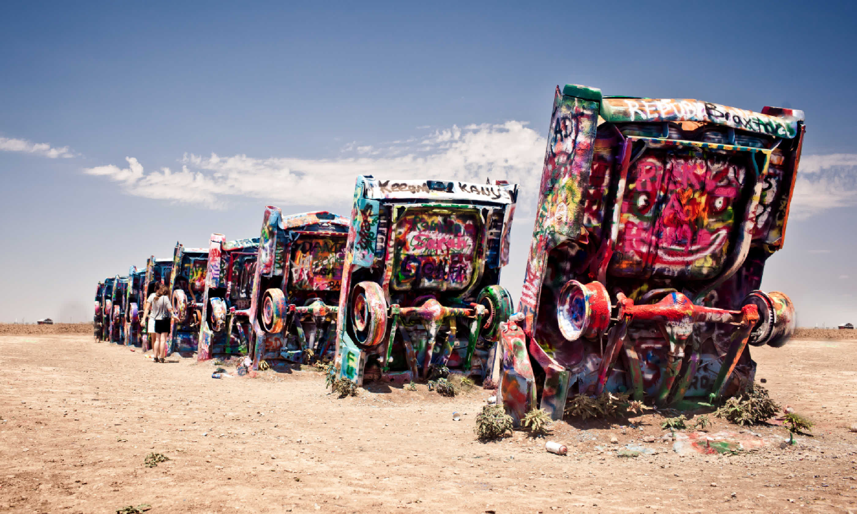 Famous art installation Cadillac Ranch (Shutterstock)