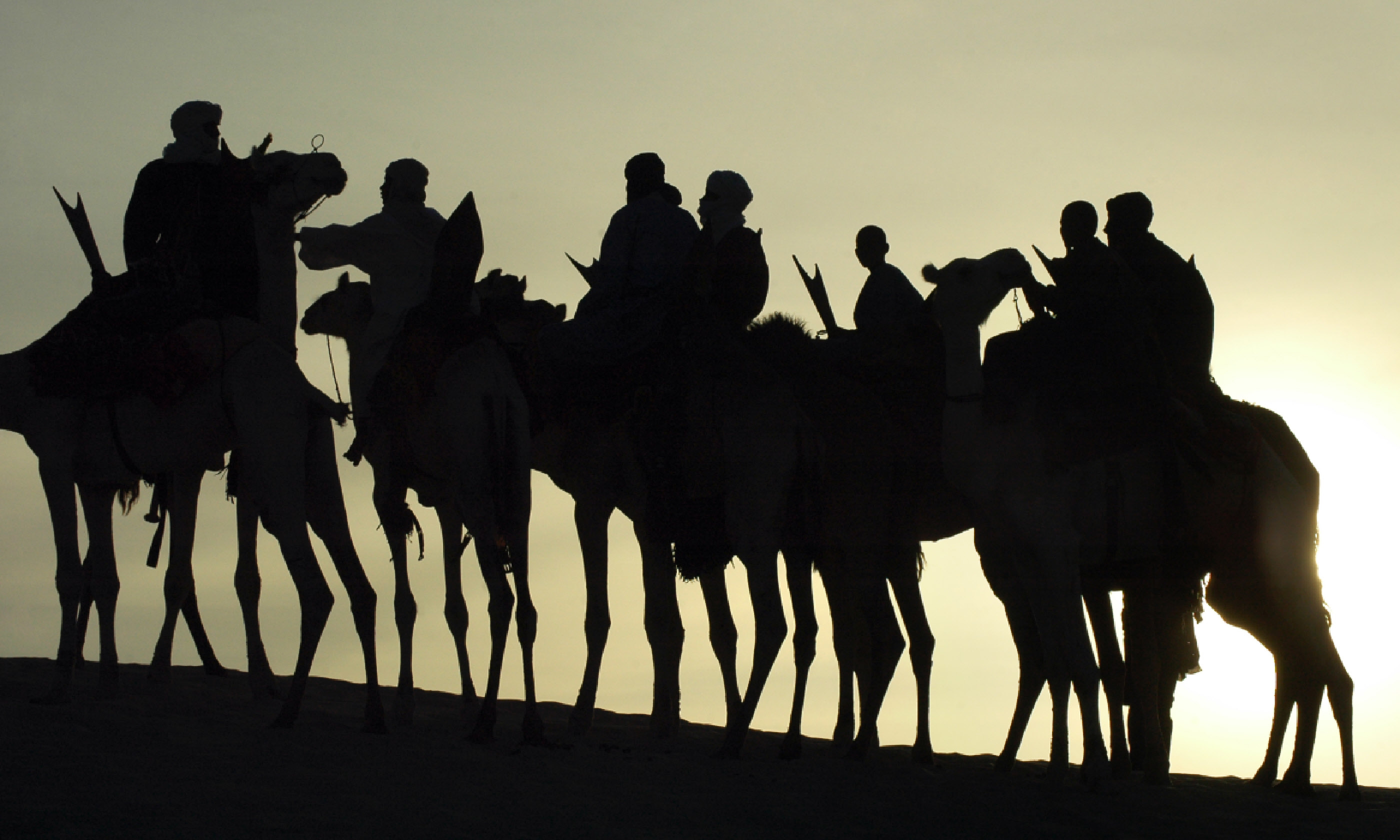 Tuareg on their camels (Shutterstock)