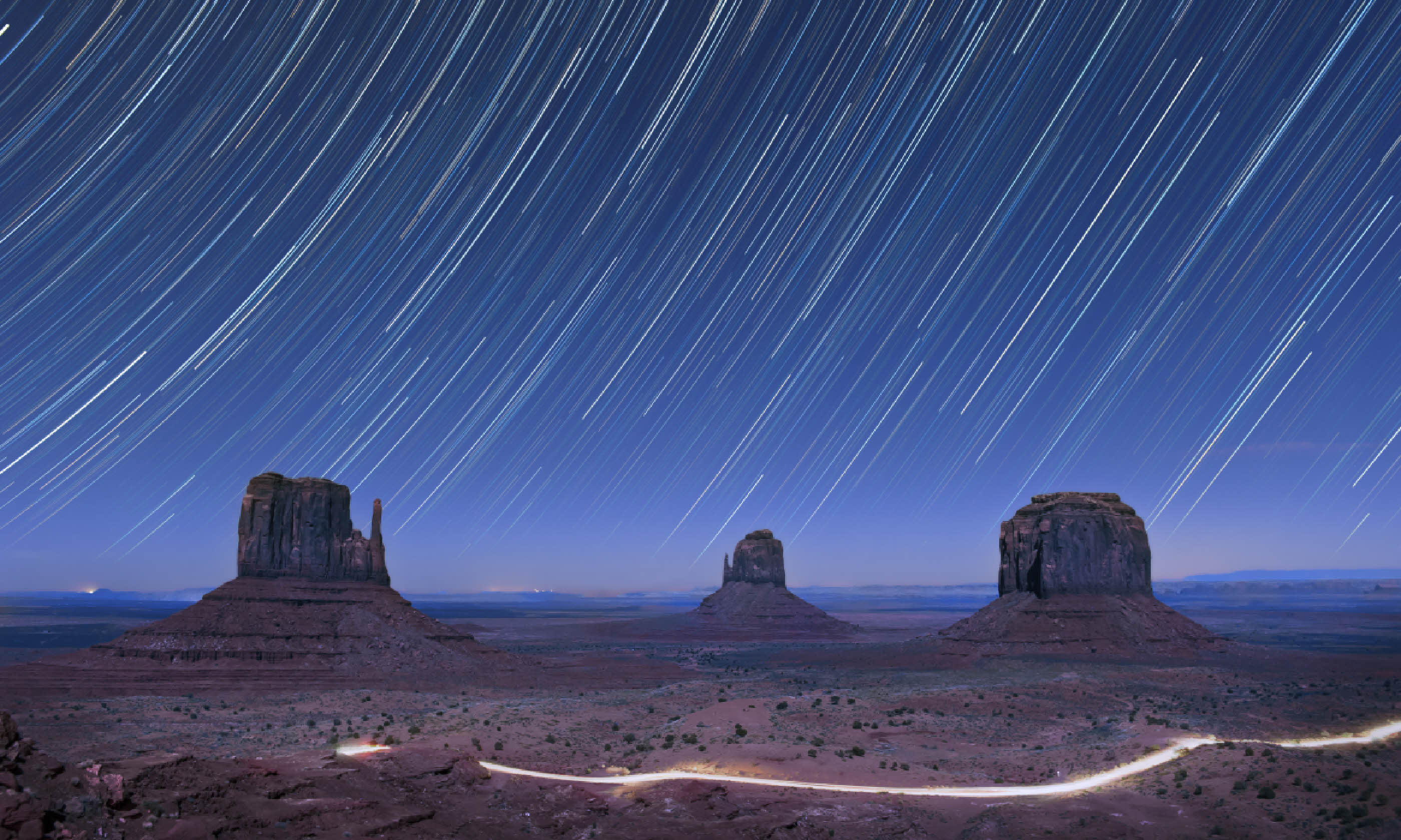 Star trails over Monument Valley, USA (Shutterstock: see credit below)