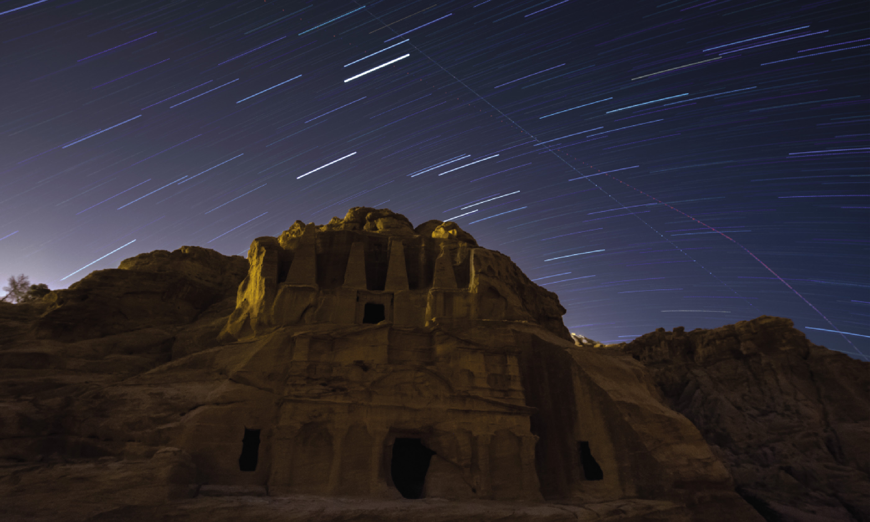 Star trails over Petra (Steve Davey)