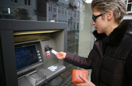 atm woman sunglasses money cash machine