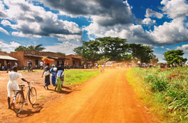 uganda africa country road