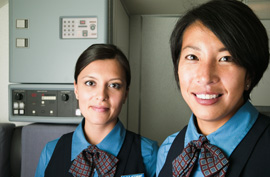 flight attendants plane