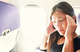 stress airplane travel traveler
