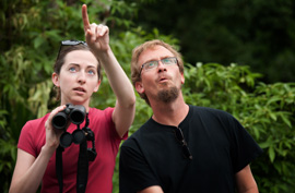 tour guide rainforest rain forest binoculars nature walk
