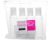 travel-size toiletry bottles