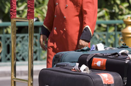 bellhop bellman suitcase suitcases luggage baggage hotel
