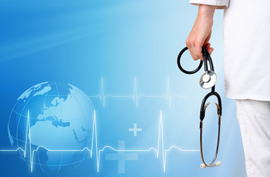 stethoscope medicine medical doctor globe world
