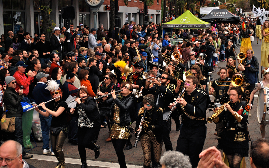 Harvard Square Oktoberfest and HONK! Parade