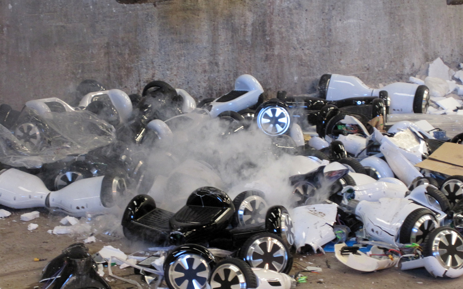 Hoverboard graveyard                            