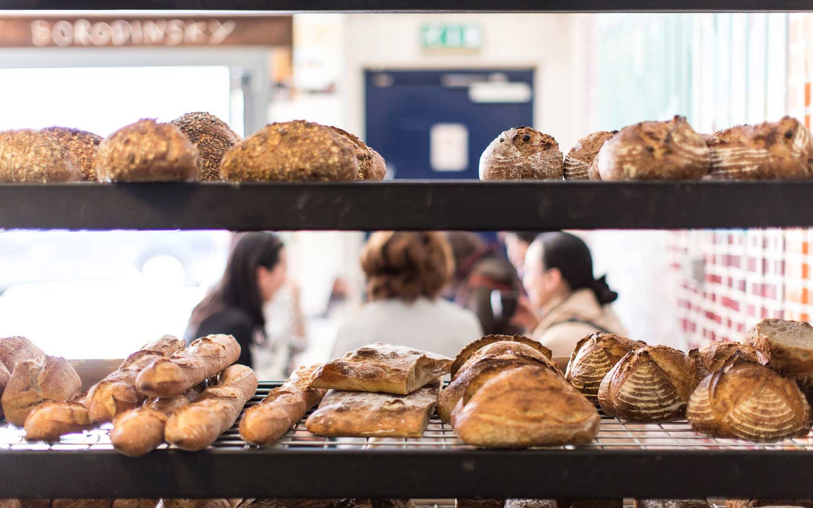 E5 Bakery in London, England, small shop